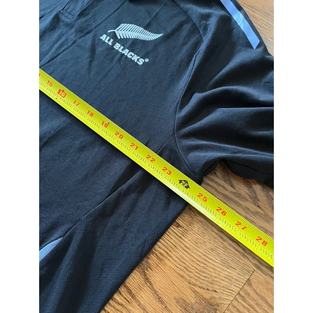 Adidas All Blacks New Zealand Rugby Polo Shirt Black XL Regular Fit